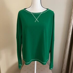 Dudley Stephens Green Waffle Knit Thermal Long Sleeve Top. Size XL